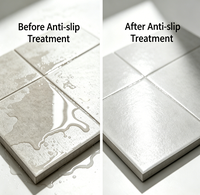 Agent Antidérapant Transparent à Base d'Eau pour Carrelage, Liquide Antidérapant pour Céramique, Porcelaine, Marbre, Pierre, Traitement Antidérapant pour Sols