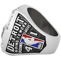 Bague de champion de Detroit Pistons 2004 bijoux personnalisés bague commémorative classique de nostalgie pop européenne et américaine