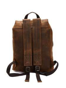 新デザインスタイリッシュなレトロワックスバックパック軽量パーソナライズキャンバスバックパック汎用ロゴ付きバックパック - Product Image 5