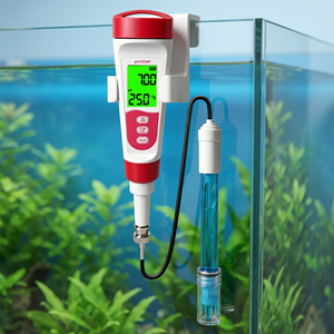 เครื่องวัดคุณภาพน้ำแบบพกพา 2-in-1 วัดค่า pH/อุณหภูมิ พร้อมจอ LCD จากโรงงาน - Product Image 1