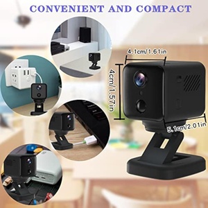 PTZ Mini Hidd Máy Ảnh 360 ° Xoay 60 Ngày Chờ HD 4K Tầm Nhìn Ban Đêm PIR Phát Hiện Chuyển Động Wifi Video Recorder Nanny Cam An Ninh - Product Image 6