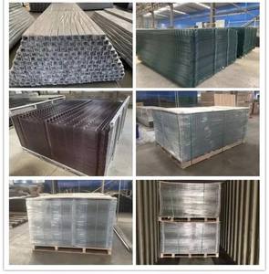 Clôture en panneaux de <span class=keywords><strong>grillage</strong></span> métallique moderne en acier au carbone <span class=keywords><strong>soudé</strong></span>, courbée, étanche, pour extérieur, <span class=keywords><strong>hauteur</strong></span> <span class=keywords><strong>2m</strong></span>, montage facile, sécurité 3D pour ranch et maison, Yishuo - Product Image 4