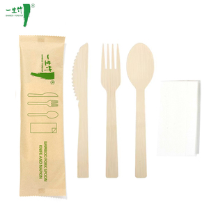 Sang Trọng Thân Thiện Với Môi Ủ Tre Dùng Một Lần Dao Kéo Đặt Hàn Quốc Phong Cách Thực Phẩm Bộ Đồ Ăn Cho Du Lịch Đám Cưới Nhà Hàng Tùy Chỉnh - Product Image 1