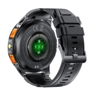 Reloj Inteligente K67 para Natación con Linterna, GPS, Resistente al Agua, Correa de Silicona, Brújula Barométrica, Altímetro, Respuesta de Voz por IA, Llamadas, Calendario