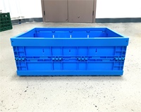 Conteneurs de rangement pliables en plastique recyclable, durables, empilables, emboîtables et multifonctionnels
