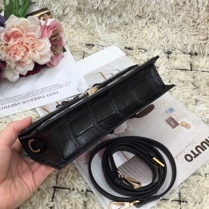 Bolso de lujo de piel de cocodrilo para mujer, bandolera de moda, bolso de mano de lujo para chicas, 100% piel de cocodrilo auténtica, bandolera. - Product Image 6