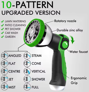 Tuyau d'arrosage extensible Hot Sale Jade Hill G-587, s'étend 3 fois, sans plis, flexible, léger, en TPE, 10 fonctions de pulvérisation - Product Image 5