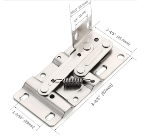 Cerniera a Molla Moderna con Apertura a 45 Gradi per <span class=keywords><strong>Armadietti</strong></span> Sottolavello, per Bagno, Cucina, Soggiorno e Ufficio, in Materiale Ferroso - Product Image 4