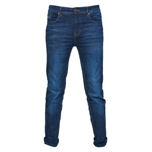 Jeans para Hombre, Corte Regular, Lavado Enzimático, Cintura Alta, Color Sólido, Estilo Casual, Poliéster/Algodón, Tallas Grandes, Transpirables y Ligeros - Product Image 1