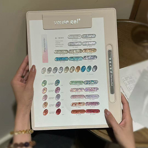 ชุดเจลทาเล็บยูวีแบบมีประกายวิบวับ 20 สี พร้อมแผ่นโชว์สี ขายส่ง - Product Image 3
