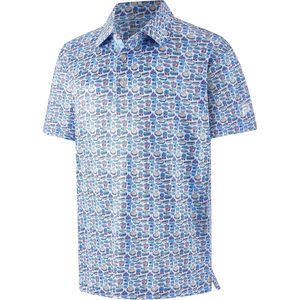 Camisa de Golf para Hombre, Manga Corta, Secado Rápido, Estampada, Absorbe la Humedad, Cuello Polo, 100% Poliéster Tejido - Product Image 1