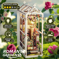Hamaileon Kit de Serre de Jardin Personnalisable en Bois 3D à Monter Soi-Même, Motif Fleur Porte-Bonheur, avec Éclairage LED Chaleureux, Cadeau Romantique pour Adultes