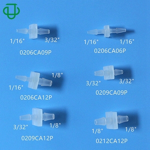 Conector en Forma de L para Tubo <span class=keywords><strong>Cuadrado</strong></span> de 3/32\" de Diámetro Interior, <span class=keywords><strong>2</strong></span>.4 mm, Acoplador de <span class=keywords><strong>2</strong></span> Vías con Espiga, Conector Recto de Plástico para Tubo - Product Image 4