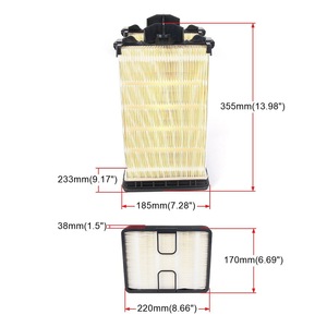 ตัวกรองอากาศรถบรรทุก AF55021 อะไหล่เครื่องยนต์สำหรับงานหนัก สีเบจ - Product Image 3