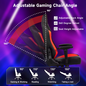 Silla de Computadora Razer de Alta Gama, Convertible, Extensible, de Tela, Estilo Ejecutivo Moderno, Reclinable, para Oficina y Juegos - Product Image 4