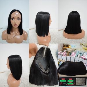 โปรโมชั่นวิกผมบ๊อบตรงสไตล์เวียดนาม 2*6 SDD ราคาโรงงาน ขายส่งราคาถูกสุดฮิต วิกผมบ๊อบแบบมีเชือกผูกด้านหน้าสำหรับผู้หญิง - Product Image 4