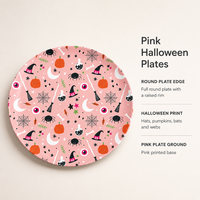 Assiettes en papier d'Halloween, gobelets, cuillères et fourchettes jetables pour fête d'anniversaire, mariage, baby shower, vaisselle en gros