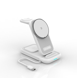 แท่นชาร์จไร้สายแบบพับได้3-in-1 <span class=keywords><strong>15</strong></span> 15W สำหรับ iPhone 16 <span class=keywords><strong>15</strong></span> 14 12 X สำหรับนาฬิกาสำหรับ <span class=keywords><strong>Samsung</strong></span> สำหรับ Galaxy Watch multiple - Product Image 5