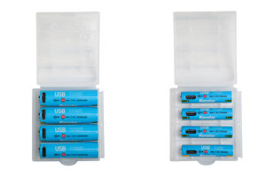 1.5V AAA AA có thể sạc lại pin li-ion nhanh hơn phí Loại C Lithium Ion <span class=keywords><strong>battery</strong></span> <span class=keywords><strong>pack</strong></span> với Micro cổng USB - Product Image 5