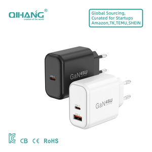 Caricatore da Muro EU 45W a Ricarica Rapida, Adattatore USB-C GaN per Laptop/Tablet/Fotocamera, Presa di Alimentazione PD 3.0 per <span class=keywords><strong>Notebook</strong></span> - Product Image 1