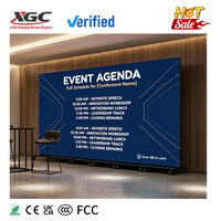 Écran d'affichage LED pliable sur roulettes HDR10 600CD pour intérieur, blanc crème, garantie 2 ans, pour publicités, écoles, hôpitaux