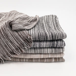 Nuevo Pañuelo <span class=keywords><strong>de</strong></span> Rayón Suave con Rayas Texturizadas 2026, Chal <span class=keywords><strong>de</strong></span> Voile Arrugado, Hiyab <span class=keywords><strong>de</strong></span> Viscosa para Mujer Musulmana, Kuwait - Product Image 1