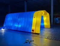 Tunnel gonflable LED à changement de couleur personnalisé, arche d'entrée pour événements, boîte de nuit, fête