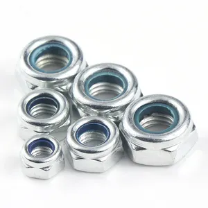 Popular Aluminum Hexagon Nuts DIN934 Carbon Steel Zinc Plated Galvanized Stainless Steel Brass Nylon Insert Hex Nut