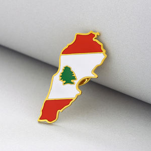 Libanon Karte Halskette Schmuck Libanon Flagge Schlüssel bund Tourist Souvenir Werbe geschenk Charm Anstecknadel Abzeichen <span class=keywords><strong>Promotion</strong></span> Geschenke Libanon Pins - Product Image 5