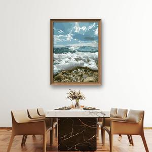 Umweltfreundliches DIY-Wandkunst-Set mit Acrylfarben und Malen nach Zahlen auf Leinwand für Heimdekoration - Product Image 1