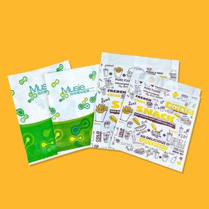 Personal logo Custom logo Greaseproof Paper for Packing Food/<b>Colourful</b> Grease Proof Paper <b>Bag</b>/oil Proof Bread Snack Paper <b>Bag</b> - Product Image 5