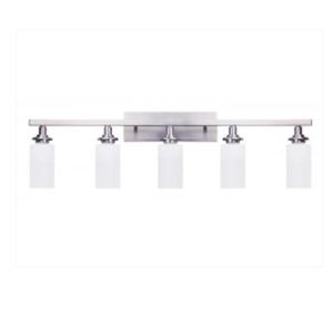 Chrome Metal Decor <b>Wall</b> Vanity Light with Glass Lamp Hardwire for Hotel <b>Wall</b> Decor - Product Image 4