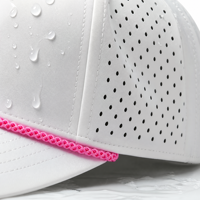 Gorras de Papá Personalizadas con Logotipo Bordado, de Alta Calidad, Impermeables, de Secado Rápido, al por Mayor, Gorras Trucker de 5 Paneles con Malla Perforada y Cierre a Presión