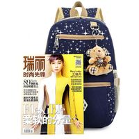 Personalizado 3PCs Nuevo diseño de lona duradera al por mayor barato suave niños mochilas escolares conjuntos