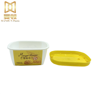 IML pho mát bánh pudding <span class=keywords><strong>Ice</strong></span> Túi xách baglastic <span class=keywords><strong>container</strong></span> in ấn thực phẩm Vòng bánh hộp tùy chỉnh cốc nhựa với dán nhãn in ấn - Product Image 4