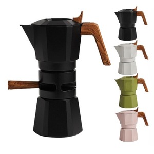 Cafetera Italiana <span class=keywords><strong>Moka</strong></span> con Válvula de <span class=keywords><strong>Crema</strong></span> de Alta Presión, Cafetera de Doble Válvula, Cafetera <span class=keywords><strong>Moka</strong></span> - Product Image 1