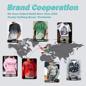 T-shirts en coton de haute qualité pour hommes Streetwear T-shirt à manches longues à double couche T-shirt lavé lourd - Product Image 6