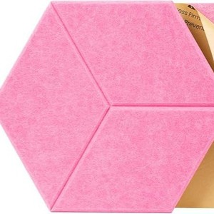 แผ่นดูดซับเสียงใยโพลีเอสเตอร์รูปตัว Y สำหรับตกแต่งผนังพื้นหลัง, แผ่นตกแต่งผนังห้องอัดเสียงรูปหกเหลี่ยม - Product Image 6