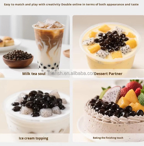 Groothandel Fabrieksdirect Snelkook <span class=keywords><strong>Tapioca</strong></span> Parels Groothandel Bubble Tea Ingrediënten Zwarte Boba Parels Bulk Bubble Tea Topping - Product Image 6