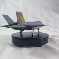 Modèle de chasseur F35 en alliage de zinc moulé sous pression à l'échelle 1/48 de haute précision, peint à la main, style artistique, décoration d'intérieur, cadeau d'affaires