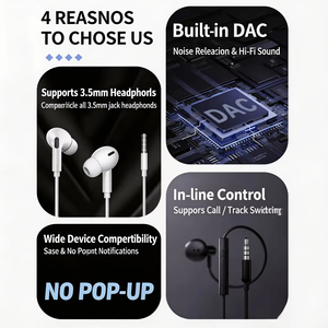 <span class=keywords><strong>Adaptateur</strong></span> audio HIFI 2-en-1 Type C vers 3,5 mm avec charge rapide PD 100W, <span class=keywords><strong>adaptateur</strong></span> stéréo USB-C pour smartphone et tablette - Product Image 4