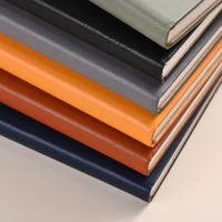 Nuevo Cuaderno Personalizable Minimalista de Cuero PU, Encuadernado con Hilo, Margen Estrecho, Tapa Blanda, para Oficinistas