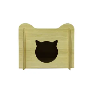 Best-Selling Small Solid Wooden Pet Cage Cozy Retreat for Cats and Dogs Breathable and Durable House Type Cat Houses