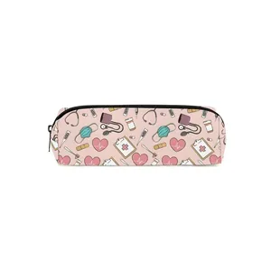 Trousse à crayons et étui à stylos en tissu imprimé sur le thème <span class=keywords><strong>des</strong></span> soins médicaux pour garçons/filles - Le cadeau idéal, motif dessin animé 2D plat, fournitures scolaires et de bureau pour enfants - Product Image 1