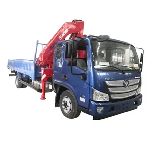 Foton 3 ton 5 ton gru idraulica camion 4x2 a braccio dritto gru braccio pieghevole manipolatore gru