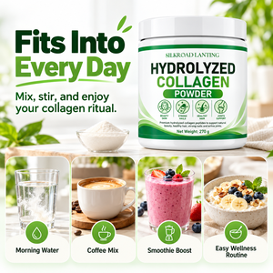 Wholesale Hydrolyzed <b>Collagen</b> <b>Peptides</b> <b>Powder</b> 270g for Anti Aging Skin and Joint Support private label gluten free <b>collagen</b> supp - Product Image 3