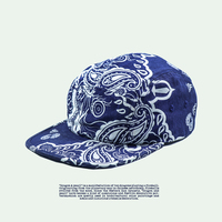 Logotipo del cliente Aleros gordos Double Dragon Play Beads Flor de anacardo Retro Multicolor Rojo Gorras sin estructura