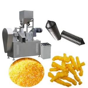 Extrudeuse de snack kurkure frit machine cuite au four nik naks nourriture kurkure faisant la machine