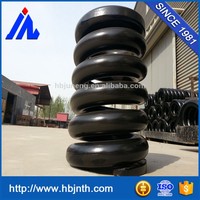 Vente en gros de ressorts de compression en acier métallique personnalisés, robustes, à bobinage à chaud, avec les deux extrémités plates
