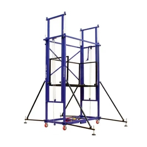 Plateforme élévatrice mobile automatique 6m avec télécommande, nacelle pliable et réglable de 500 kg, nouvelle plateforme de sécurité pour échafaudage - Product Image 2